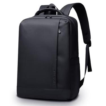 Imagem de MANETTA Mochila de trabalho masculina, leve para laptop de 15,6 polegadas, com zíper à prova d'água, mochila de negócios para homens profissionais, mochila casual para uso diário