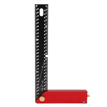 Imagem de Jiawu Quadrado de Carpinteiro, Quadrado de Moldura Ajustável Em ângulo, Régua de ângulo Reto de 300 Mm, Réguas Quadradas de Metal L, Ferramenta de Layout para Medição, Marcação