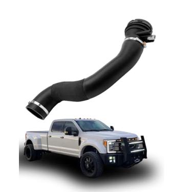 Imagem de Tubo de saída do intercooler turbo, HC3Z-6F073-B, compatível com motor PowerStroke de 6,7 L Super Duty 2017 2018 2019 Ford F250 F350, tubo de entrada de ar lateral fria com sensor