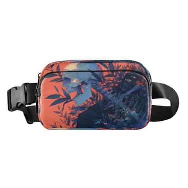 Imagem de CEBUGI Mini pochetes de caminhada para homens e mulheres, pochetes de esqueleto modernas resistentes à água com cinto ajustável para treino, viagem, corrida