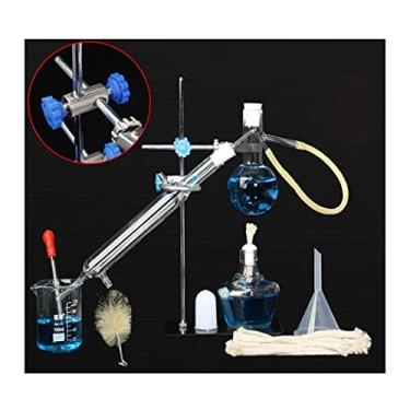 Imagem de LMJYU Conjunto de dispositivos de destilação, destilador de laboratório, equipamento de experimento químico, purificação de orvalho puro