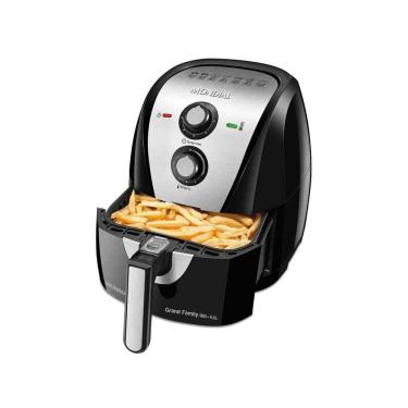 Imagem de Fritadeira Elétrica Air Fryer Mondial Grand Family Inox AF-55i 5,5L Preta - 127V
