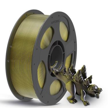 Imagem de ANYCUBIC filamento pla de seda de duas cores, coextrusão cromada 2 em 1, mudança de cor, filamento de impressora 3d, precisão dimensional de 1,75 mm +/- 0,02 mm, textura de seda, carretel de