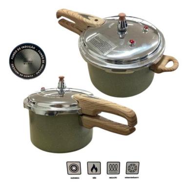 Imagem de Panela de Pressão Indução Alumínio Cerâmica 4,2L - Fratelli