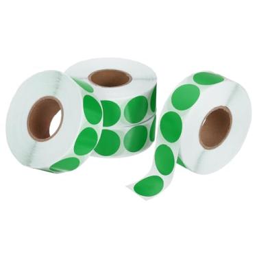 Imagem de PATIKIL 4000 peças de adesivos coloridos de 4 rolos, adesivos circulares de 1,9 cm, etiqueta de codificação para escritório, negócios, quintal, venda de garagem, decoração de casa, verde