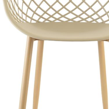 Imagem de Cadeira em Tressê Clarice Polipropileno Nude R02 - D'Rossi