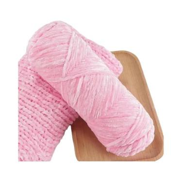 Imagem de Fio De Veludo Chenille Macio 95g Lã Misturada Para Tricô De Cachecol, 