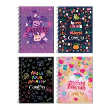 Imagem de Caderno Espiral Tilibra Universitário Capricho Fit Capa Dura 10 Matéri