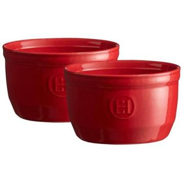 Imagem de Conjunto de Ramequins 250ml Vermelho Emile Henry 33090234 2 Peças