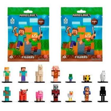 Imagem de Minecraft Bonecos Colecionáveis Video Game Mini Figuras Surpresa Com 2