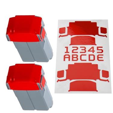 Imagem de WRAPGRADE Adesivos de pele compatíveis com duas baterias DJI Mini 5 Pro (Super Red)