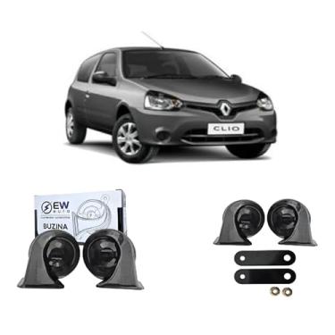 Imagem de BUZINA AUTOMOTIVA CARACOL (PAR) GRAVE/AGUDO PARA CLIO 2004 >2012 - TIGER UTO