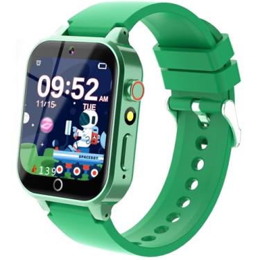 Imagem de Cosjoype Smartwatch para Crianças de 4 a 12 Anos, com 26 Jogos, Câmera HD, Verde