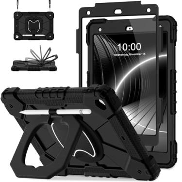 Imagem de Auizotl Capa para iPad 9ª/8ª/7ª geração, capa para iPad de 10,2 polegadas 9ª geração com protetor de tela/suporte giratório/suporte de caneta, capa de grau militar à prova de choque I Pad 9ª/8ª/7ª