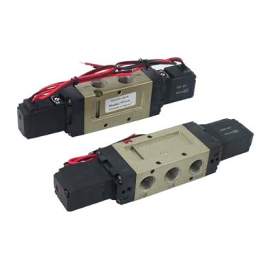 Imagem de 1 peça VF5120 VF5220 VF5320 VF5420 VF5520-3GB/4GB/5GB/6GB-03 VF componentes pneumáticos série VF 3/20.3 cm entrada válvula solenoide pneumática 5-way (VF5420,5GB-03 (DC20.3 cm) 4V))