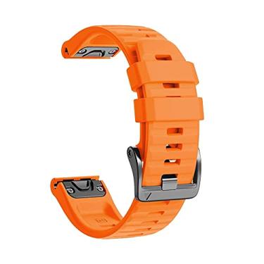 Imagem de ZEDEVB 22 26mm Pulseira de liberação rápida para Garmin Fenix 7 7X 6X 6 Pro 5 5X Plus 3HR Enduro 935 Enduro Silicone Easy Fit Pulseiras (Cor: T, Tamanho: 26mm Fenix 3 HR D2)