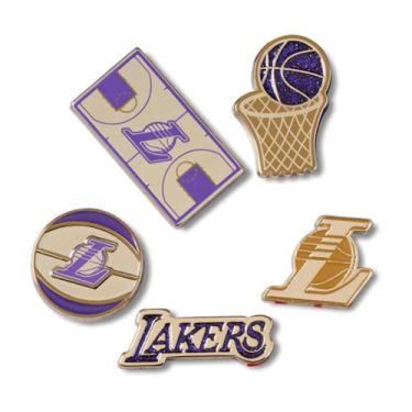 Imagem de Jibbitz nba los angeles lakers pack 5 unico - CROCS, Unico, Un