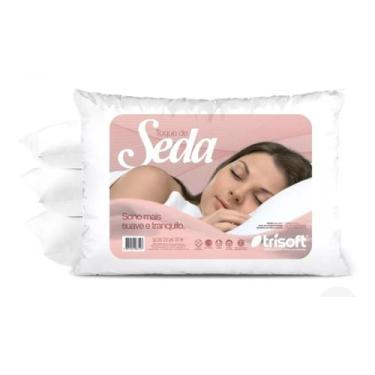 Imagem de Travesseiro Trisoft Toque de seda Lavavel e Hipoalergenico
