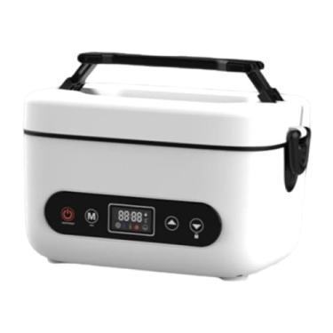 Imagem de WeiLaiKeQi Lancheira elétrica sem fio com aquecedor de alimentos, recipiente em aço inoxidável 304, ideal para piqueniques, viagens e atividades ao ar livre, Branco