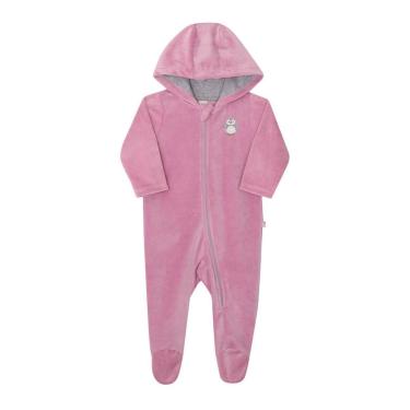 Imagem de Macacão Soft Bebê Menina Roxo C/Capuz Nini & Bambini-Feminino