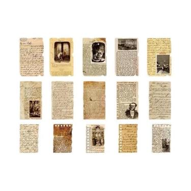 Imagem de Álbum De Papel De Scrapbook De Arte Literária Vintage, Diário De Fotos