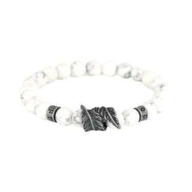 Imagem de Pulseira Vintage Masculina Com Plumas, Mantra Em Sânscrito, Yoga, Medi