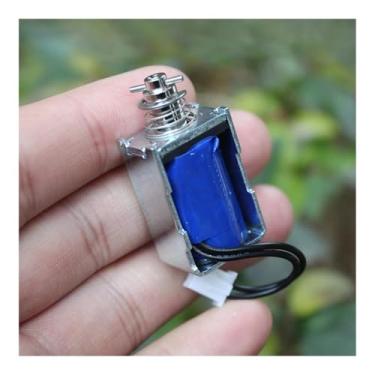 Imagem de Eletroímã de solenoide DC 5V 6V 9V 12V Push Pull Through para eletrodomésticos ímã de mola