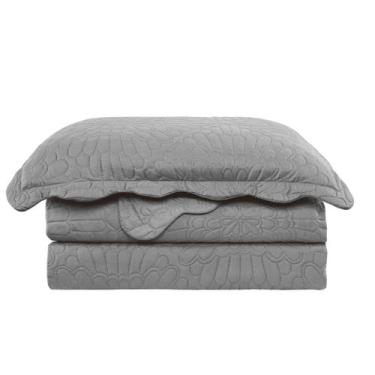 Imagem de Colcha Casal com Porta Travesseiros Aurora Queen 240x260cm Camesa, Cin