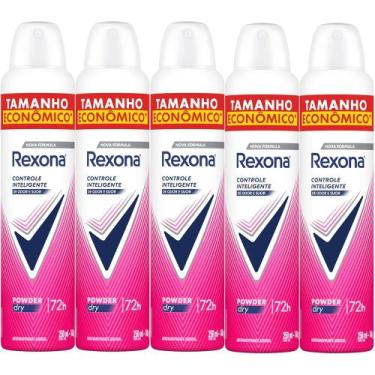 Imagem de Kit Desodorante Antitranspirante Aerosol Rexona Powder Dry 72 horas 25