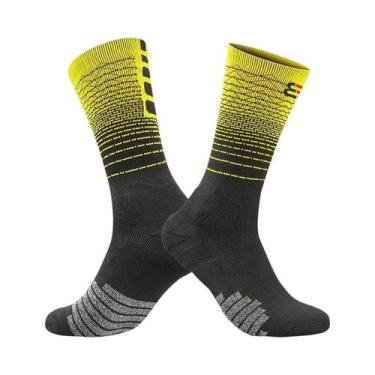 Imagem de Meias De Compressão Pretas Para Homens, Respiráveis, Longas, Para Cami