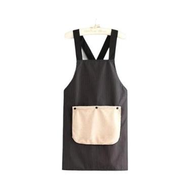 Imagem de Avental De Cozinha Impermeável Sem Mangas Com Alças Cruzadas E Toalha 