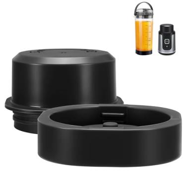 Imagem de Tampa de lâmina de substituição e tampa de recipiente para liquidificador portátil Ninja Blast BC100/BC151, peças e acessórios, à prova de vazamento de grau alimentício lavável na lava-louças (preto)