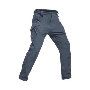 Imagem de Calças Cargo Masculinas De Fleece Softshell Para Outono E Inverno, Ide