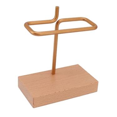 Imagem de Akozon Suporte para Filtro de café - Suporte de para Filtro de café Com Gotejamento Manual de Madeira para Cafés e Bares Domésticos, Elegante Rack de Armazenamento de de Com Design Vintage (Madeira