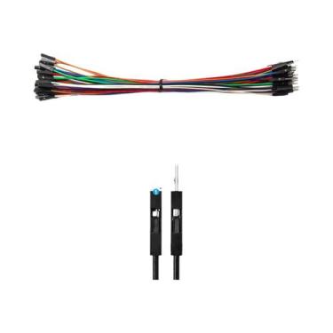 Imagem de Fio Jumper Dupont De 40 Pinos 20cm Macho Para Macho, Fêmea Para Macho,