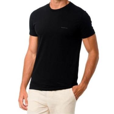 Imagem de Camiseta Calvin Klein Jeans Masculina Light New Logo Preta-Masculino