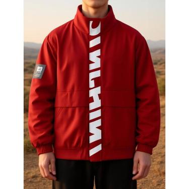 Imagem de Casaco Masculino Casual Gola Alta com Bolsos Grandes