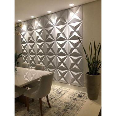 Imagem de Placa Decorativa 3d Para Parede Estrelar Não É Pvc - CASA3D DECORACOES