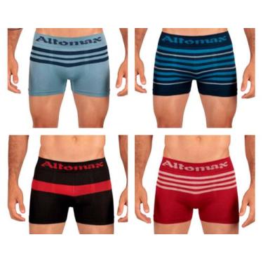 Imagem de Kit C/6 Cueca Altomax Box Boxer Poliéster Elastano, Sortidas, G