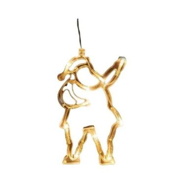 Imagem de Luzes De Natal LED Com Ventosa Para Janela E Parede, Com Papai Noel, C