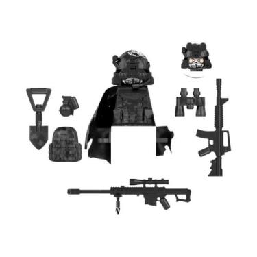 Imagem de Soldados Militares Com Armas Pesadas E Acessórios, Blocos De Montar, F