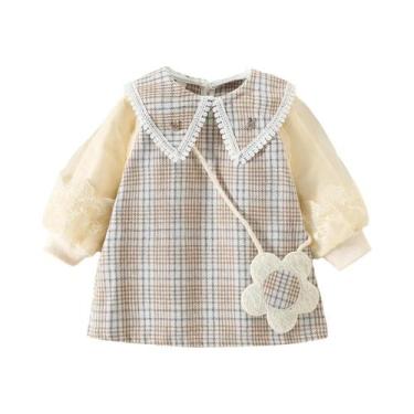 Imagem de Vestido De Primavera Para Bebê Menina 0-2 Anos Com Bordado Floral Em O