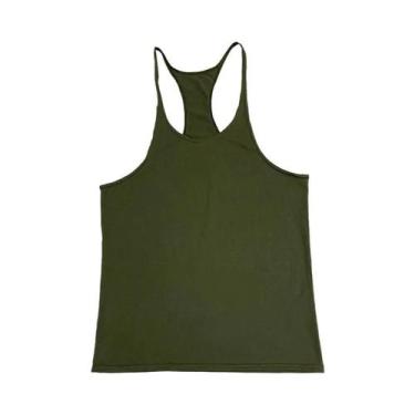 Imagem de Camiseta Regata Casual Para Treino Em Tamanho plus Para Homens, Cor Só