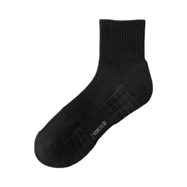 Imagem de Meias De Algodão Aveludadas Masculinas De Cano Médio, Pacotes Com 4, 5