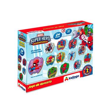 Imagem de Jogo da Memória Xalingo Super Hero Adventure com 24 Peças