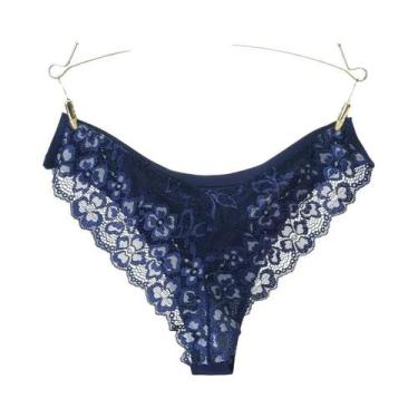 Imagem de Calcinhas Sexy De Renda Com Cintura Baixa Para Mulheres, Lingerie Tran