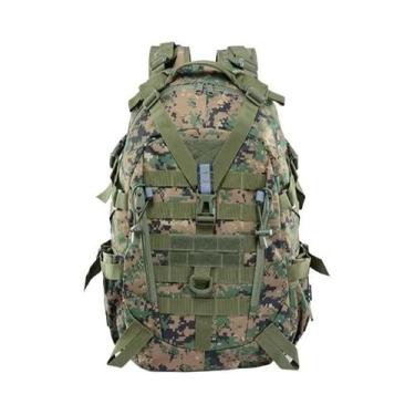 Imagem de Mochila De Camping E Hiking Masculina 40L Camo Molle Com Alças Refleti