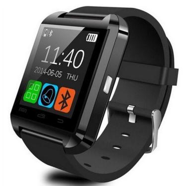Imagem de Smartwatch Relogio U8 Bluetooth iOS Android Preto
