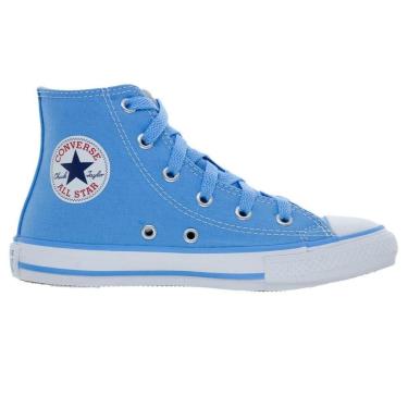 Imagem de Tênis Juvenil Menina Cano Alto Converse Stitch CK13030001 Azul-Feminino