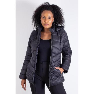 Imagem de Jaqueta feminina nylon com capuz removível 80235 - P - Preto-Masculino